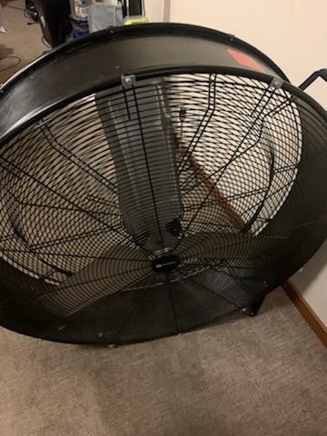 Utilitech 42-in 2-Speed Indoor Black Industrial Fan