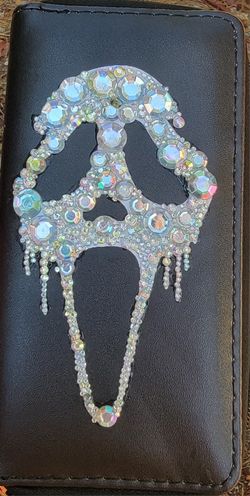 Ghost Face Bling Wallet - Halloween Scream Wallet 