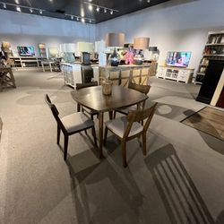 Brown 5PC Dining Table Set