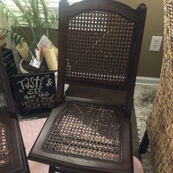 (4) Beautiful Cane Chairs in Great Condition 