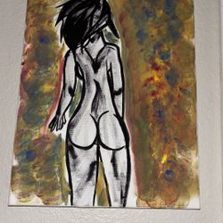 Nudewoman Painting Self Journey Inspired 