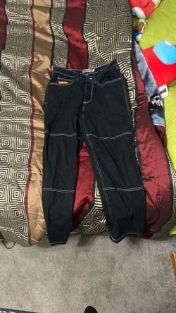 Empyre Jeans Mens 32 Black Relaxed Fit Double Knee Carpenter Pants Workwear