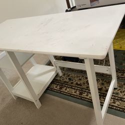 Manhattan Open Computer Desk with Adjustable Shelf