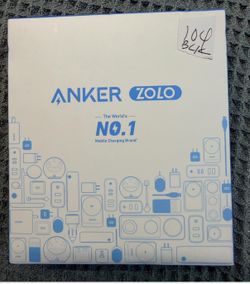 Anker Zolo 10000mAh Magnetic Wireless Power Bank USB-C Built-In Cable BLACK