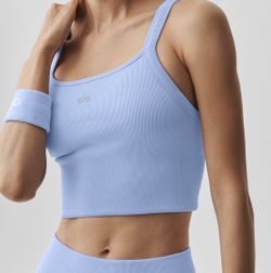 Alo sport bra light blue -new !!