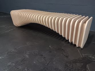 Custom wood bench