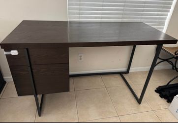 West Elm Modular Desk Wood Top Sturdy