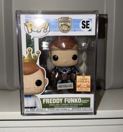 Camp Fundays Funko Pop Freddy Funko As Captain America 2000 PCS Metallic (Camp Fundays 2023 Exclusive) #SE