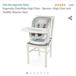 Ingenuity Baby/ Toddler Booster Seat