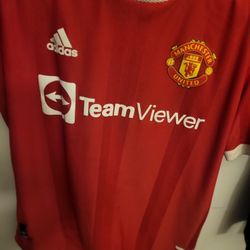 Large Addisas Manchester Shirt Red Kohler