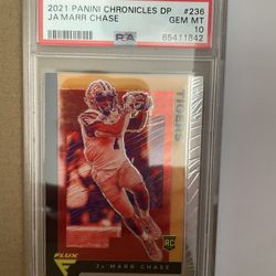 2021 Jamarr Chase Flux Psa 10  
