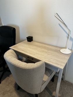 2 Chairs And Desk