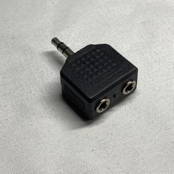 3.5mm Male Plug to 2x3.5mm Female Jack Adapter 1/8'' AUX Mono Audio Y-Splitter