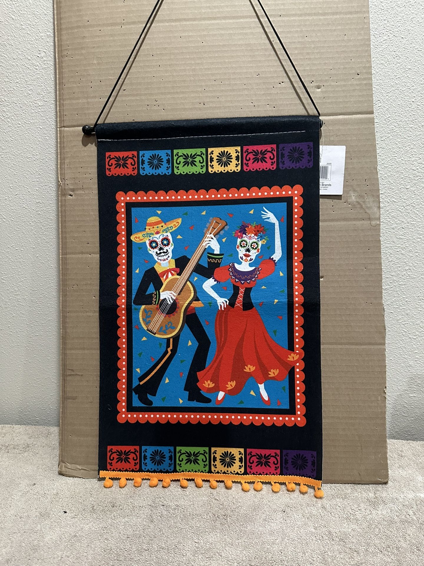 Día De Los Muertos Hanging Flag