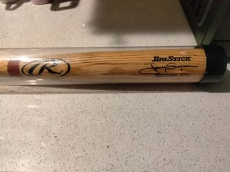 Autographed Tony Gwen bat , ball, All Star card