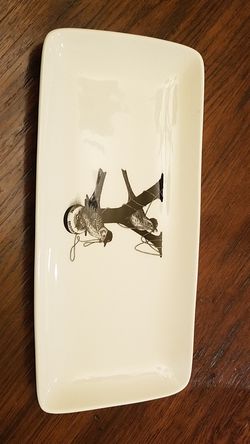 WILLIAMS SONOMA RORY SOBNER INITIAL PLATTER Y YANKEE YELLOWTAIL