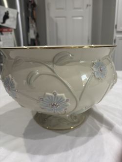 New Lenox Gem Blossom Large Bowl