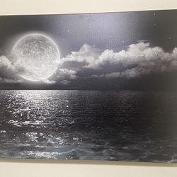 Moon Canvas Wall Art