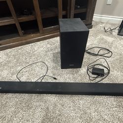 Samsung sound bar and sub