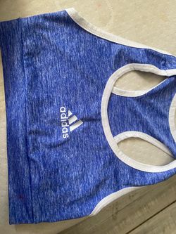 Adidas Blue Heathered Sports Bra