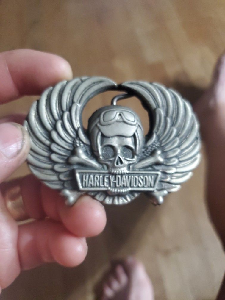 Harley Davidson Skull Belt Buckle