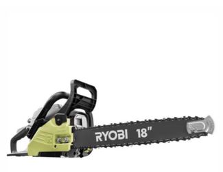 RYOBI 18 in. 38cc 2-Cycle Gas Chainsaw with Heavy Duty Case