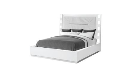 Coco Queen Bed Milky White