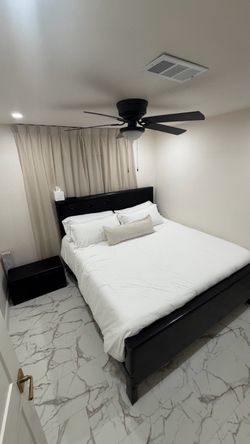 King Bed frame with mattress