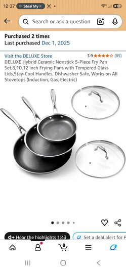 Brand new, unopened hexclad style pans