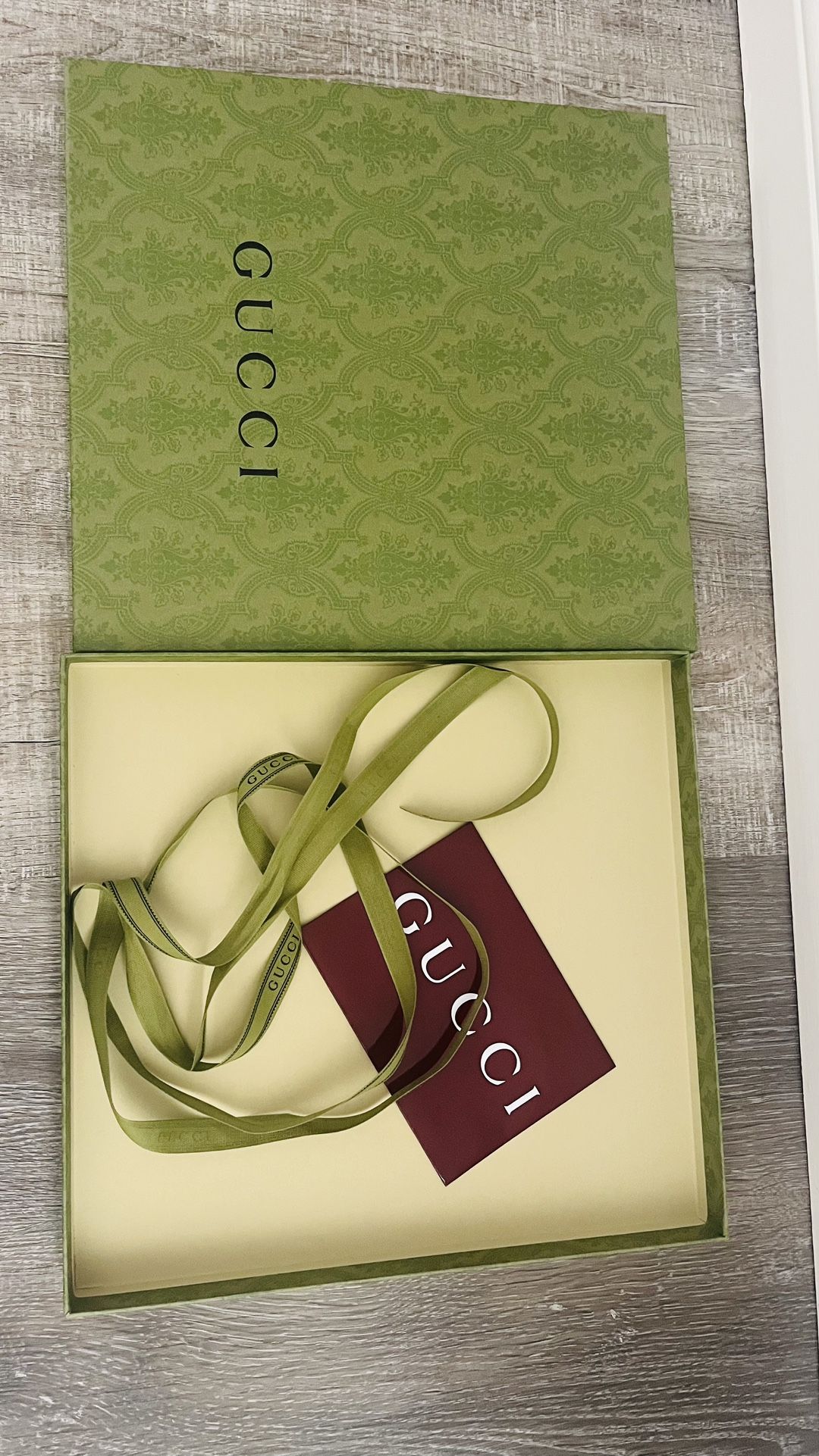 Gucci Sweater Box & Receipt Envelope