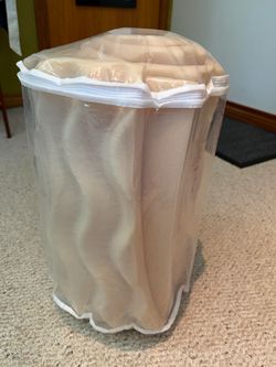 Twin bed egg crate in Zippered Storage Bag