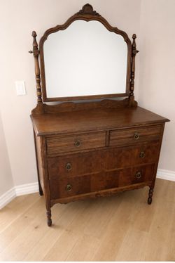 Antique Dresser With Mirror