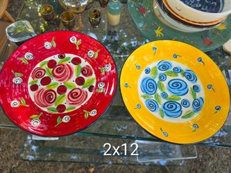 Set of 2 Hand-Painted Hausenware Serving Bowls – Mary Rose Young