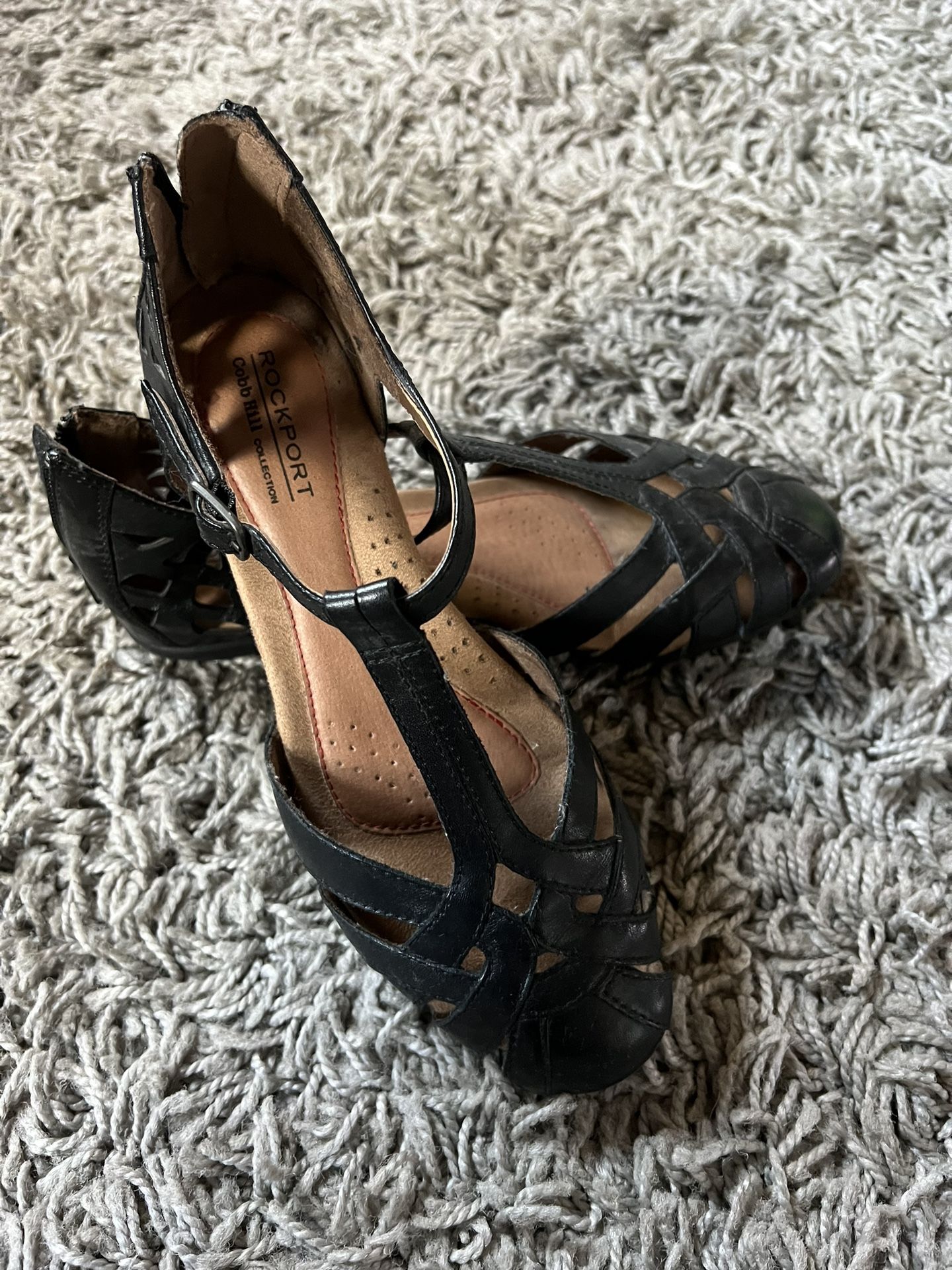 Rockport Cobb Hill Women's Ireland CH Dress Sandal, Black, 7 US/7 W US