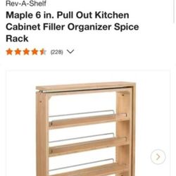 6 In Pullout Kitchen Cabinet Filler
