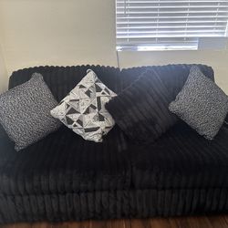 Black Soft Couch 