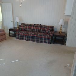 Sofa By LT Designs Matching Nightstands And Touch Lamps