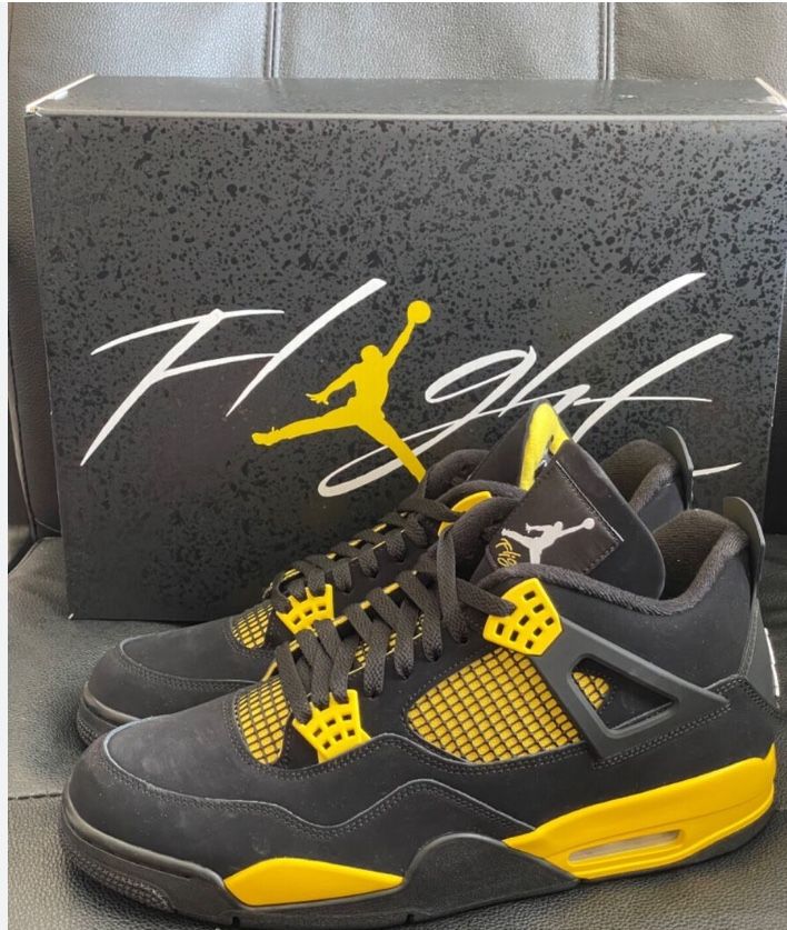 Brand New Jordan 4 Yellow Thunder