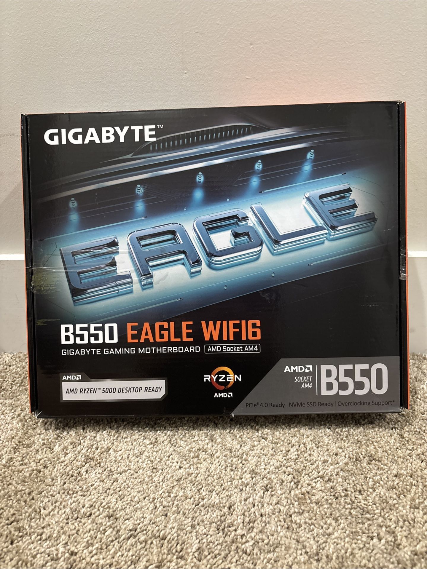 GIGABYTE B550 Eagle WIFI6 Motherboard, Supports AMD AM4 Ryzen 5000 Processors