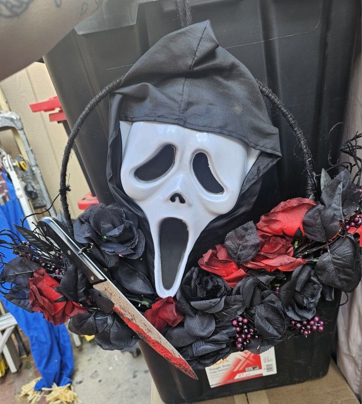 Ghost Face Wreath