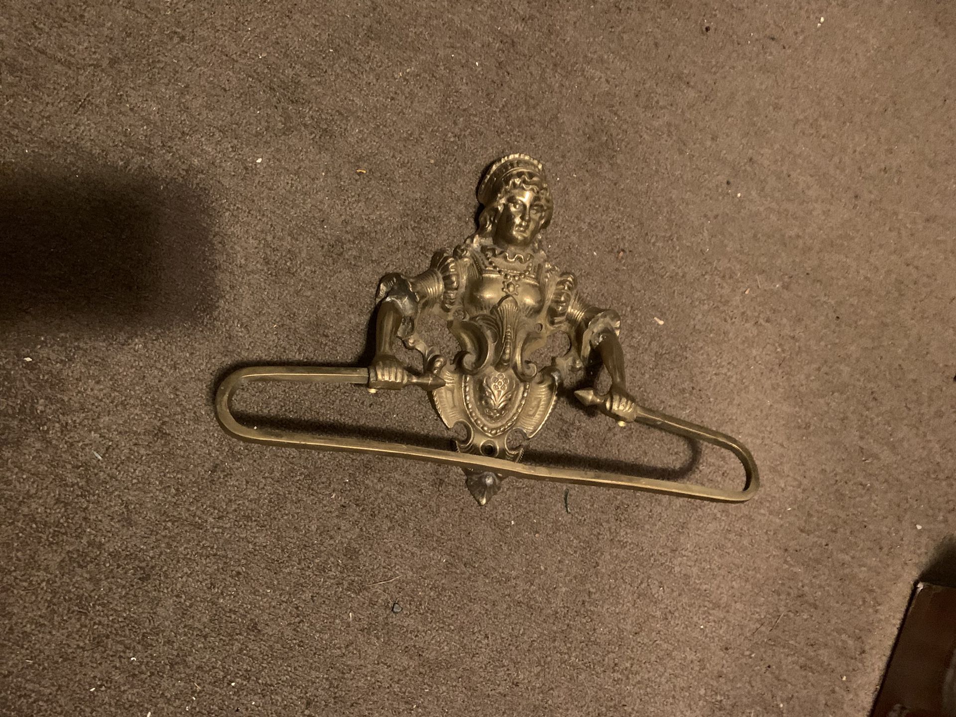 Victorian Brass Towel Bar