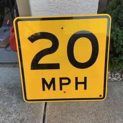 Sped Limit Sign 