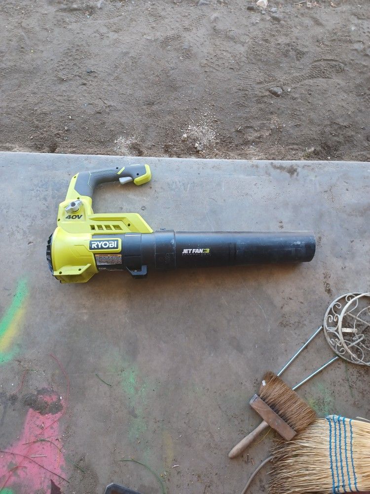 Ryobi 110 MPH CFM 40-Volt Cordless Jet Fan Bare Tool Leaf Blower