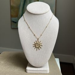 Abstract Sun Pendant Necklace ( firm on price )