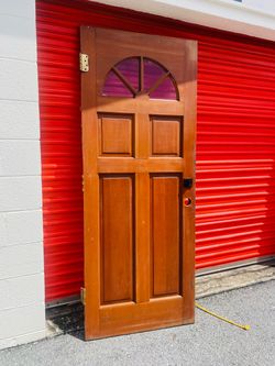 Exterior wood door 31.5x79.25