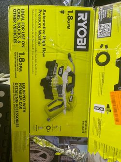 RYOBI RY14AM12 1.8 GPM 1200 PSI Automotive Low Pressure Washer. Great for Carwashing detail.