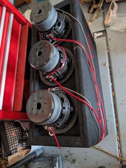 Car audio amps and subs.