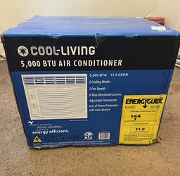 A/C Window Unit - Brand New (5,000 BTU) & Window Bracket
