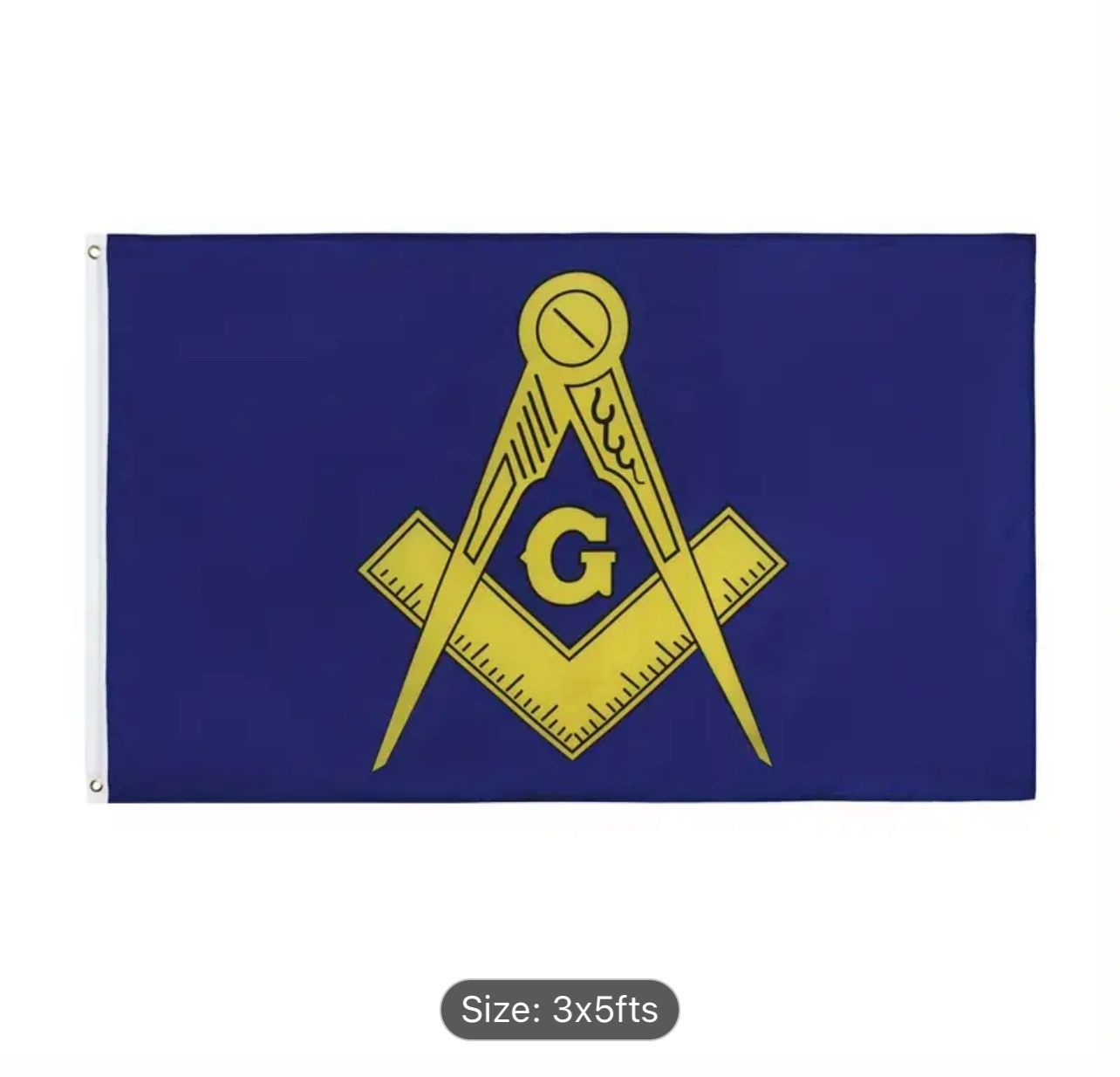 Masonic Flag 3 X 5 Ft