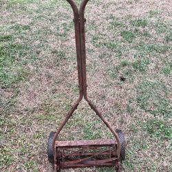 Antique Vintage Rotary Reel Push Mower  - Repair or Parts